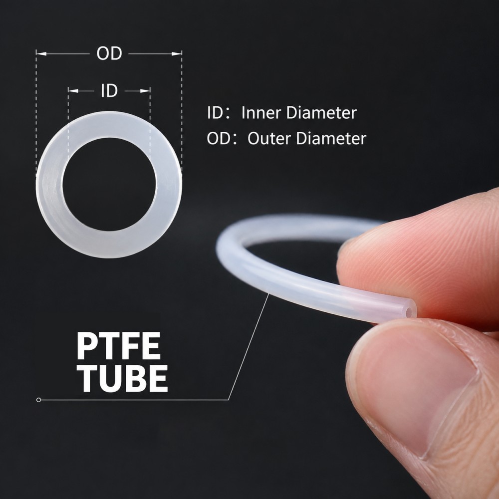 Ptfe Tube - Tubo Capillare Isolato in PTFE Bianco,