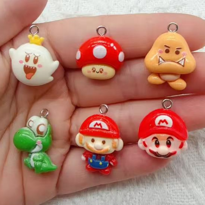Resin - 10 pendenti in resina a forma