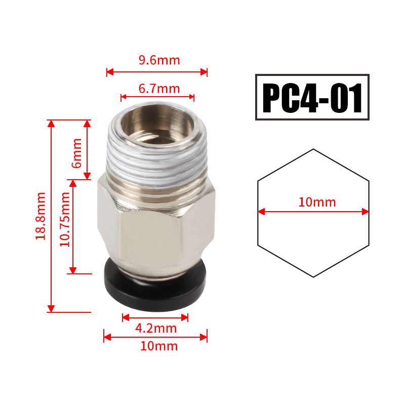 10 pz/lotto Connettori Pneumat - Bowden Tube recensione e prezzo