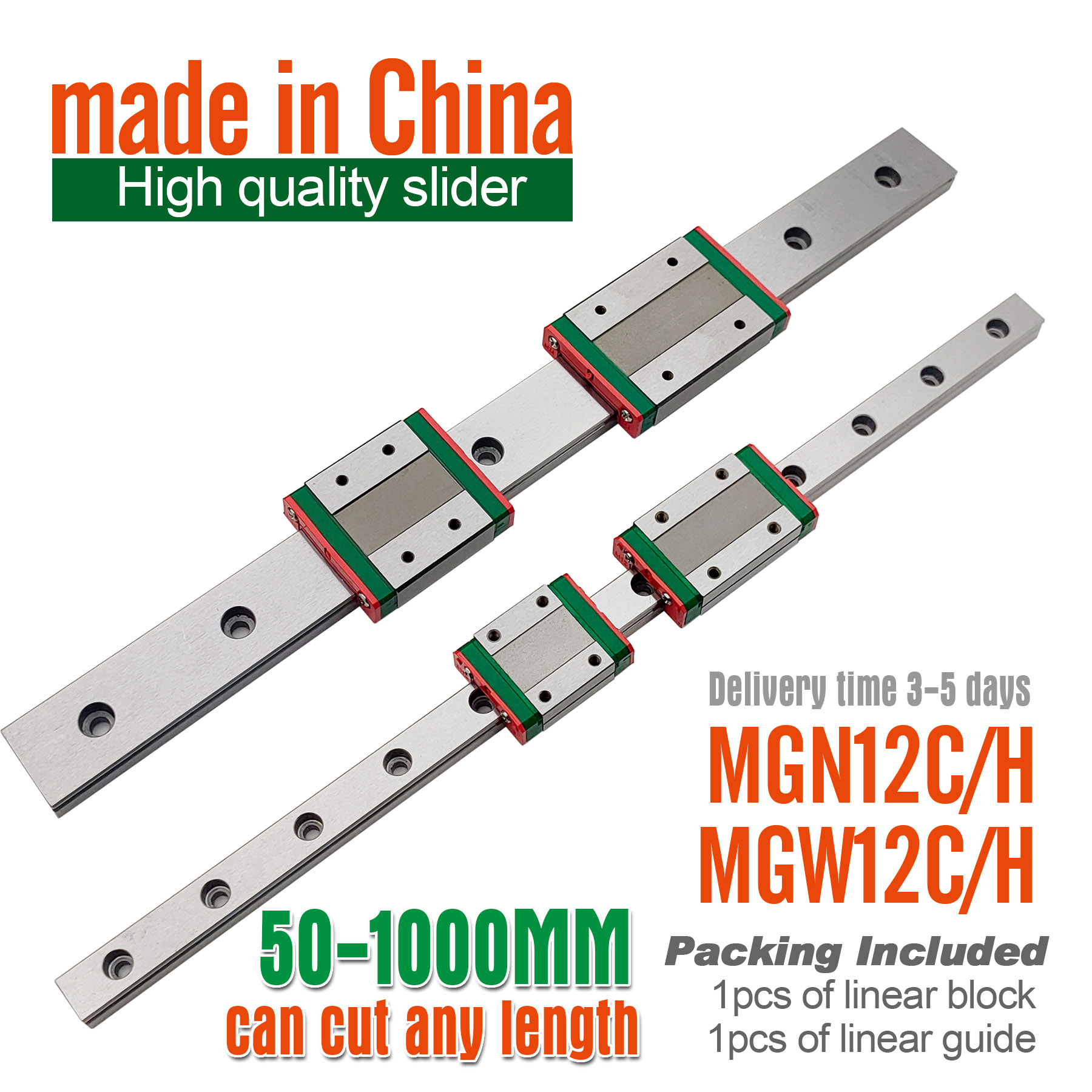 Blocco di scorrimento della gu - Linear Rail Mgn12H Set recensione e prezzo