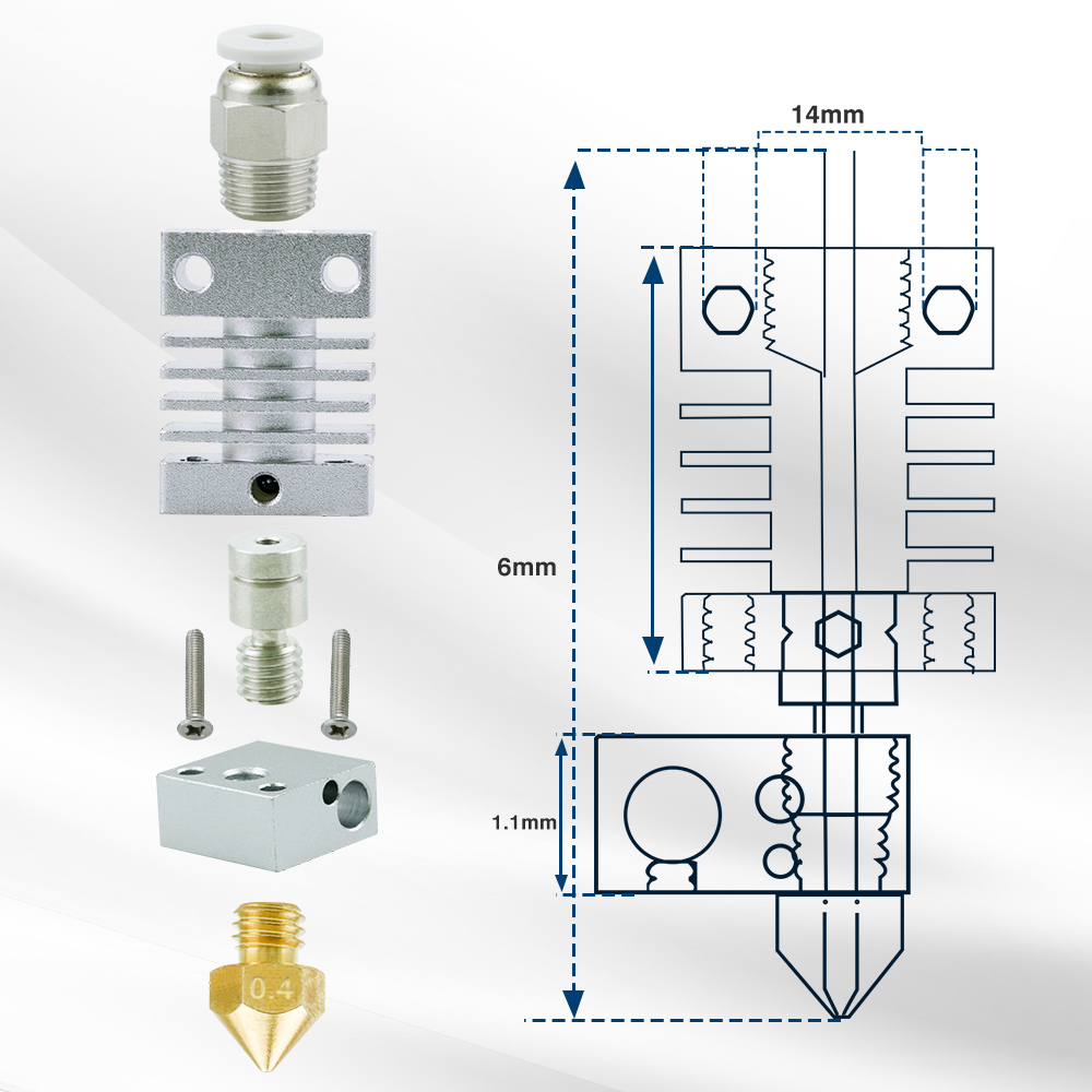 Per Creality Ender 3 CR-10 CR- - Direct Drive Extruder recensione e prezzo